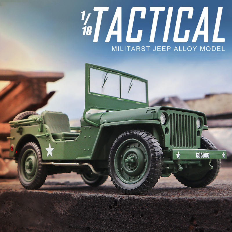 Kids Toys Jeep - 1:18 Chiến Thuật Mô Hình Quân