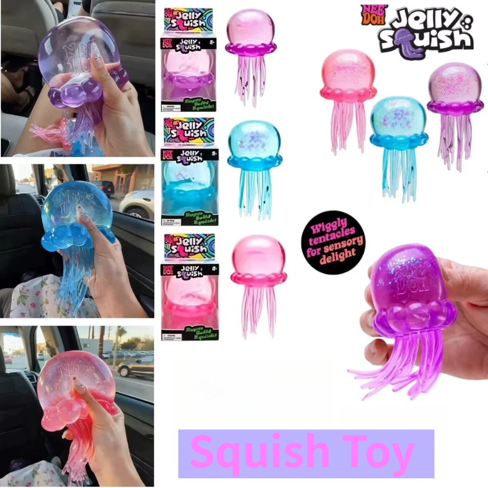Kids Toys Bag - Schylling Nee Doh Jellyfish & Cube