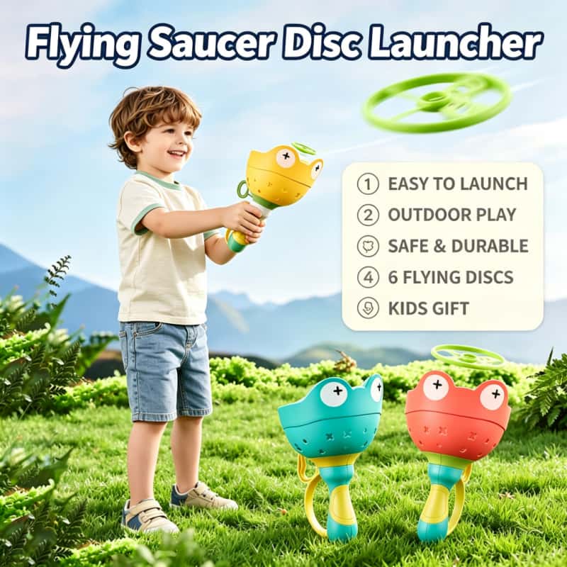 Kids Toys Kids Toys - Flying Saucer Disc Launcher Kids Flying
