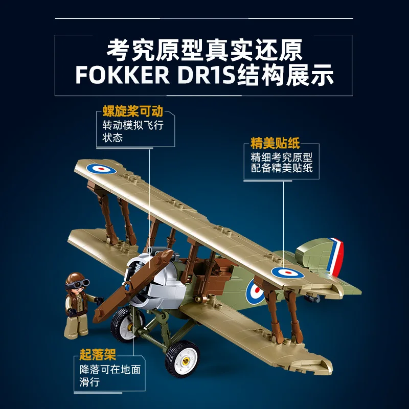 Military WW1 UK F. 1 Biplane S - đánh giá và giá Kids Toys Uk