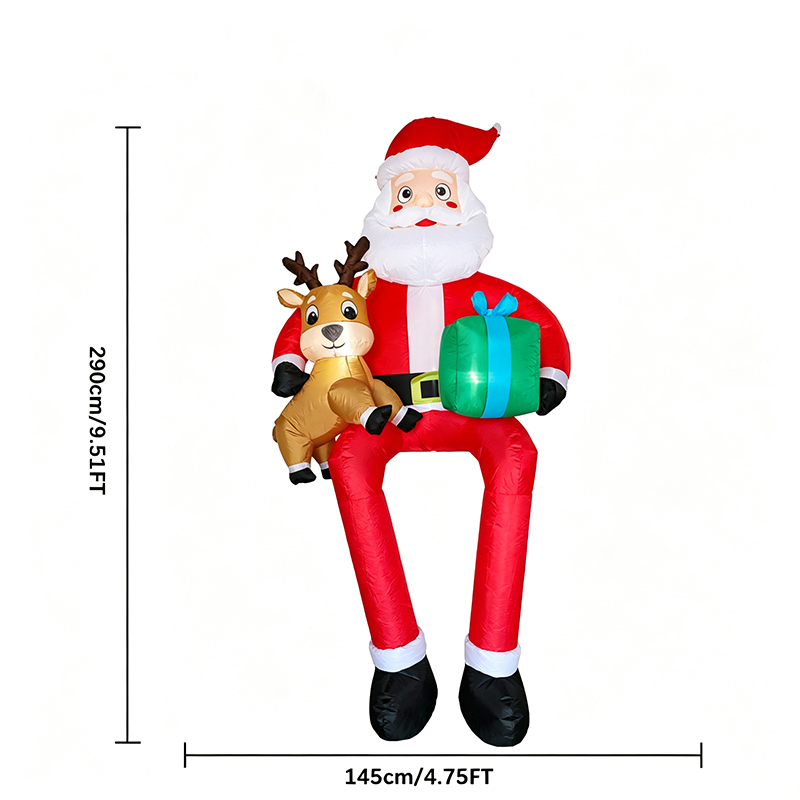 9.5ft Sitting Santa Claus Xmas - đánh giá và giá Kids Toys Xmas