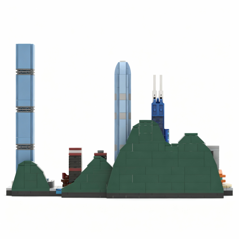 667pcs MOC Hong Kong Skyline A - đánh giá và giá Kids Toys Hong Kong