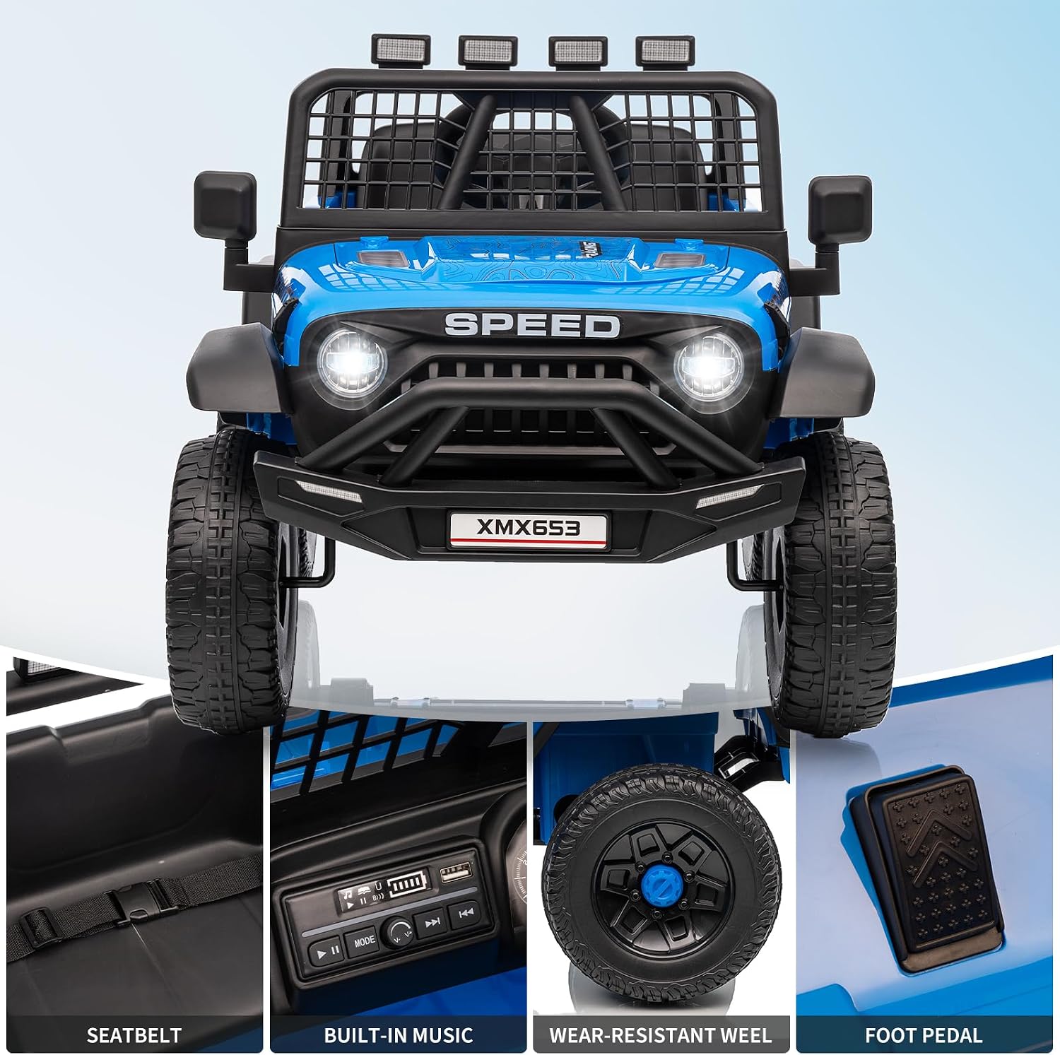12V Kids Electric Single‑Seat  - đánh giá và giá Kids Toys Jeep