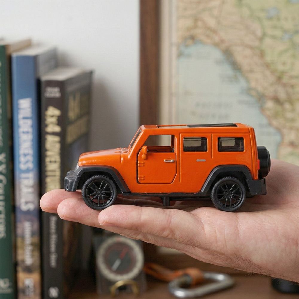 1:43 Orange Jeep Wrangler Die- - đánh giá và giá Kids Toys Jeep