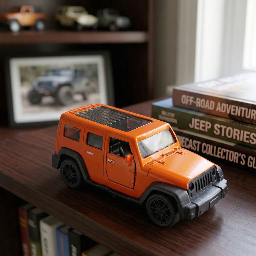 1:43 Orange Jeep Wrangler Die- - đánh giá và giá Kids Toys Jeep