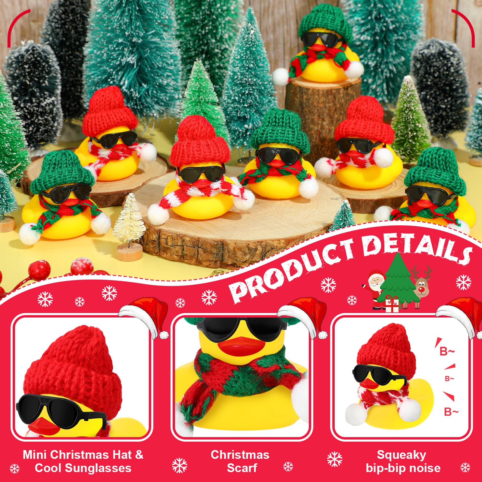 12/24/48 Set Christmas Rubber  - đánh giá và giá Kids Toys Jeep