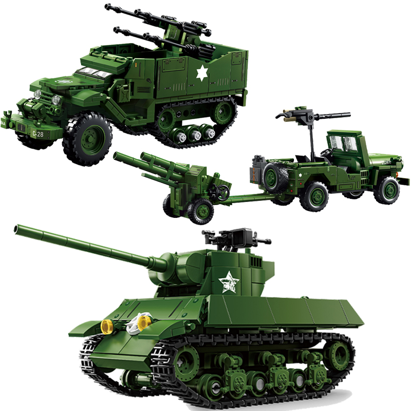 US Military Tank Series Buildi - đánh giá và giá Kids Toys Jeep